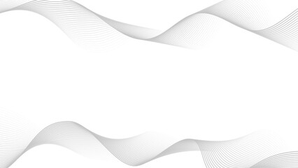 Dynamic sound wave design element vector illustration. Abstract gradient smooth wave