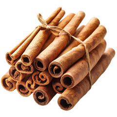Bundle of cinnamon sticks tied with twine.