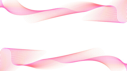Modern pink gradient flowing wave lines design element for banner, frame, poster, presentation, brochure