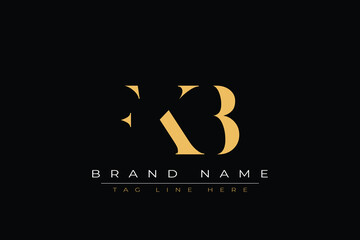 FKB abstract letter logo design. This logo is designed by three abstract letters.