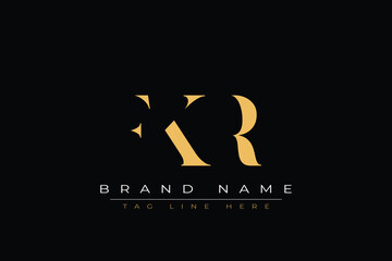FKR abstract letter logo design. This logo is designed by three abstract letters.
