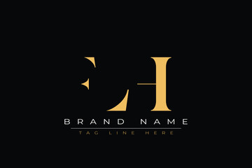 FLH abstract letter logo design. This logo is designed by three abstract letters.