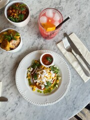Caribbean Feast in a table	
