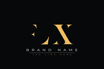 FLX abstract letter logo design. This logo is designed by three abstract letters.
