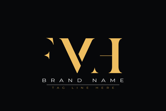 FMH abstract letter logo design. This logo is designed by three abstract letters.