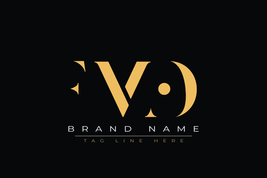 FMO abstract letter logo design. This logo is designed by three abstract letters.