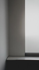 Fototapeta premium Modern abstract architecture artwork with minimalist structures and balanced compositions, conveying a sense of innovation.