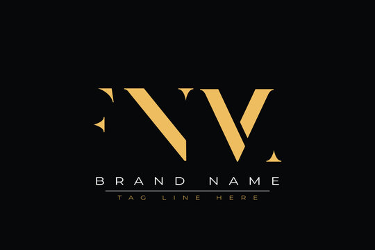 FNM abstract letter logo design. This logo is designed by three abstract letters.