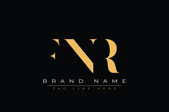 FNR abstract letter logo design. This logo is designed by three abstract letters.