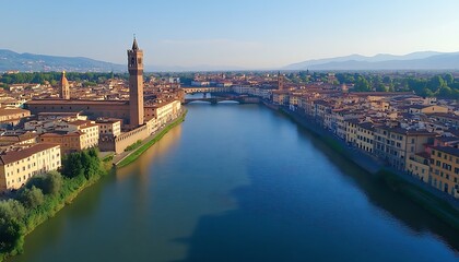 Florence River Panoramic Sunrise