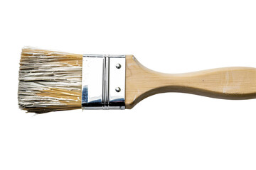 Isolated Paint Brush with White Paint