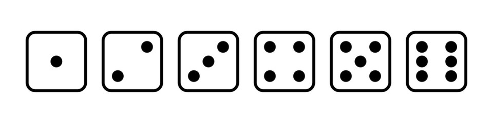Dice icon set