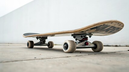 Skateboard on White Background