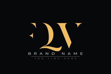 FQV abstract letter logo design. This logo is designed by three abstract letters.