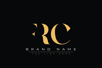 FRC abstract letter logo design. This logo is designed by three abstract letters.