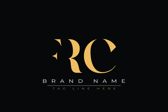 FRC abstract letter logo design. This logo is designed by three abstract letters.