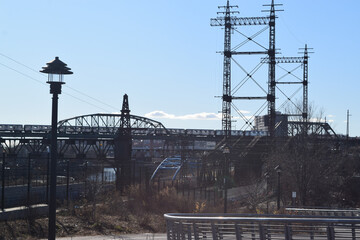 Electric Pole Arch of the Railway