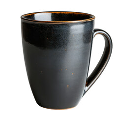 Black Ceramic Mug with a Smooth Finish, Perfect for Coffee and Tea Lovers
