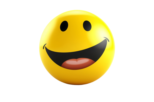 Beaming face emoji with smiling eyes and a broad, open smile with a full grin.