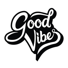  Good vibes typography t-shirt design
