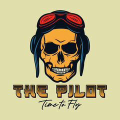 vector design of t-shirt and airplane emblem logo