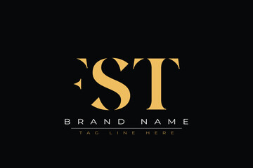 FST abstract letter logo design. This logo is designed by three abstract letters.