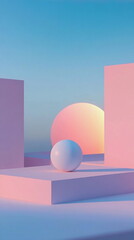 Minimalistic abstract illustration of architecture featuring clean lines and geometric shapes, evoking modernity and elegance.

