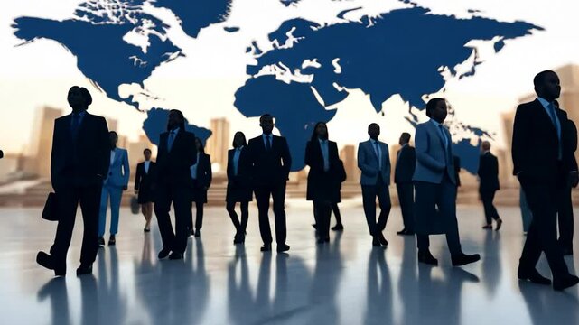 Global Business Networking Cityscape