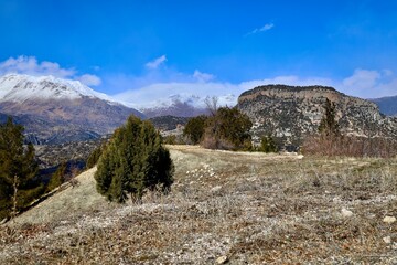 Mountainous arid landscape. High quality photo