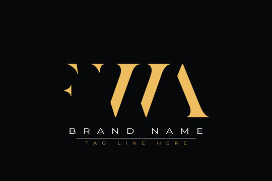 FWA abstract letter logo design. This logo is designed by three abstract letters.