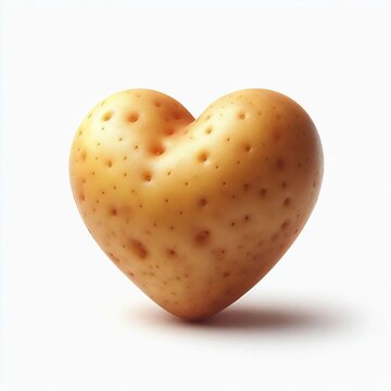 Un amour de pomme de terre en forme de coeur d'amour