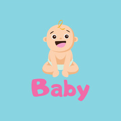 baby care store logo design vector