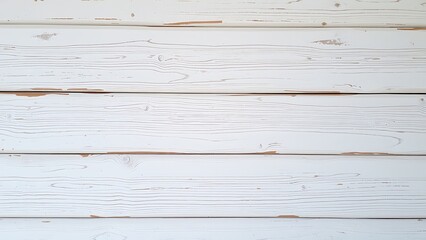 Obraz premium Wooden white planks background, perfect for rustic themes, texture, minimalism, interior design, vintage aesthetics, and backdrop photography.