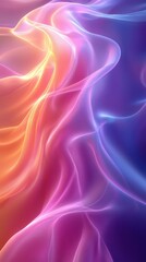 Obraz premium Fluid Abstract Background with Colorful Waves and Light Reflections