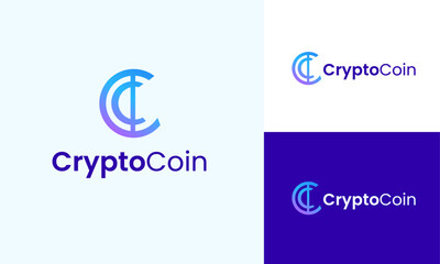 Business logo design, Modern, trendy and sophisticated letter C initials currency logo design