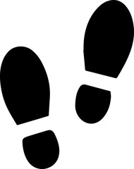 silhouette art of Footprints vector illustration