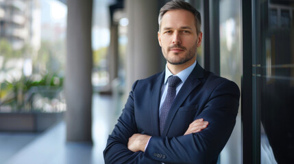 Fototapeta premium portrait of a handsome businessman