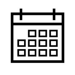Calendar icon for scheduling and planning