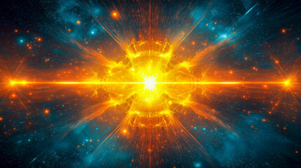 Fototapeta premium Background with red energy lightning