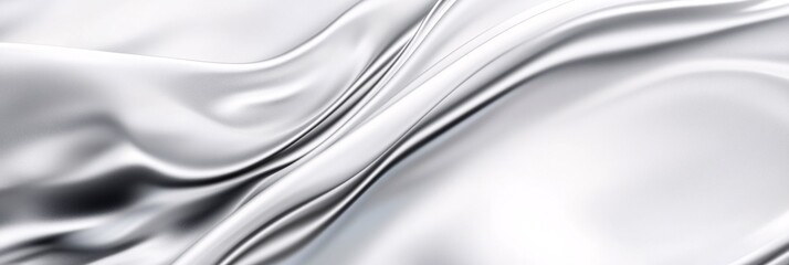 Elegant White and Silver Metallic Gradient with Subtle Light Reflections