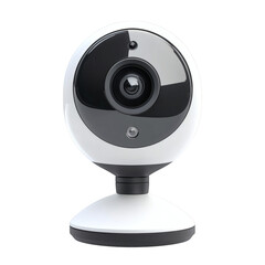 Futuristic Smart Home Security Camera with HD Video Isolated on Transparent Background