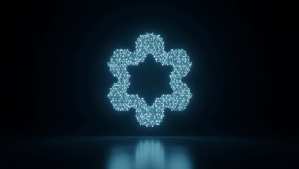 Abstract Glowing Gear:  Digital Technology,  Innovation, and Mechanism Concept