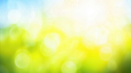Abstract blue and green bokeh light blurs background with white copy space, ideal for fresh and vibrant design projects, featuring soft light effects for serene and tranquil visuals and nature-themed.