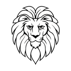 Adobe Illustrator Artwork A detailed lion head vector graphic, perfect for logos, tattoos, and branding. It is ideal for wildlife and sports designs. Available in EPS
