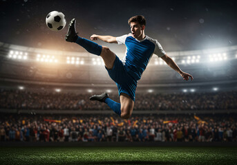 Epic Mid-Air Soccer Kick &ndash; Action-Packed Sports Photography