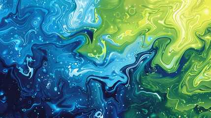 A dynamic gradient abstract design showcasing flowing arcs in luminous shades of neon green, magenta, and soft silver.