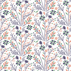 seamless floral pattern with seasonal blossoms and intricate nature inspired details for stylish fashion prints
