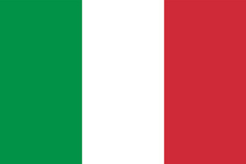 vector flag of Italy. italian official national flag. flat style design