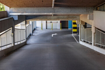 empty parking  ramp