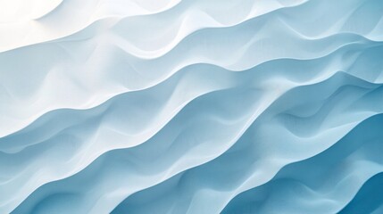 Obraz premium Wavy blue and white abstract shapes create an interesting pattern